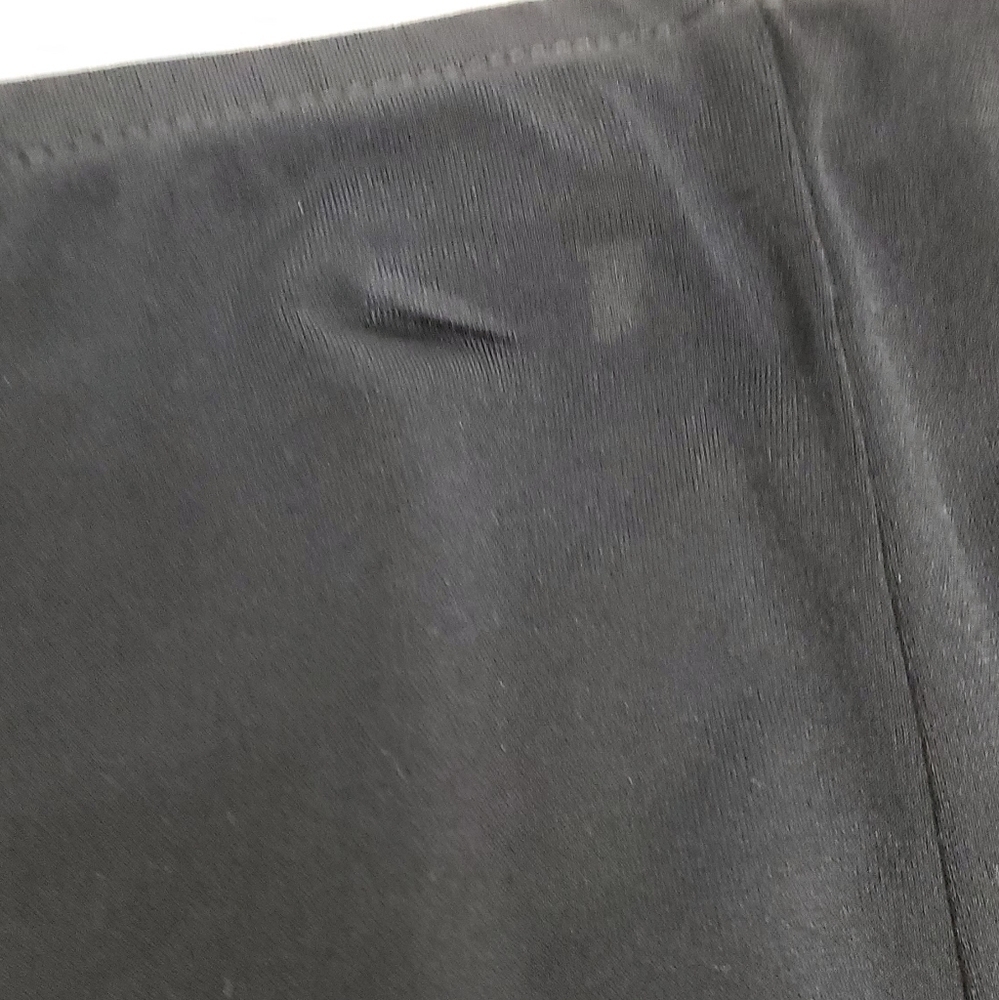 BLACK A-Line Apostrophe Stretch Skirt Size XL - Picture 2 of 7